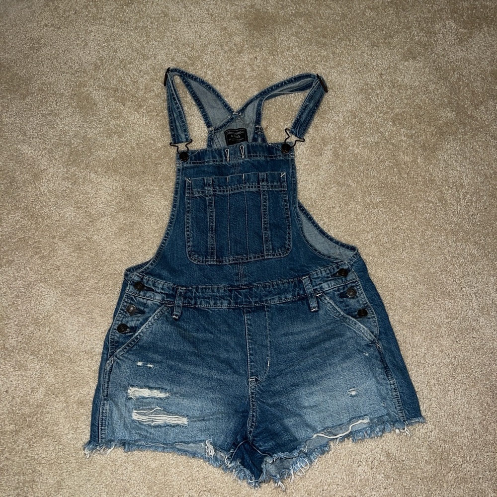 abercrombie and fitch shorts overalls